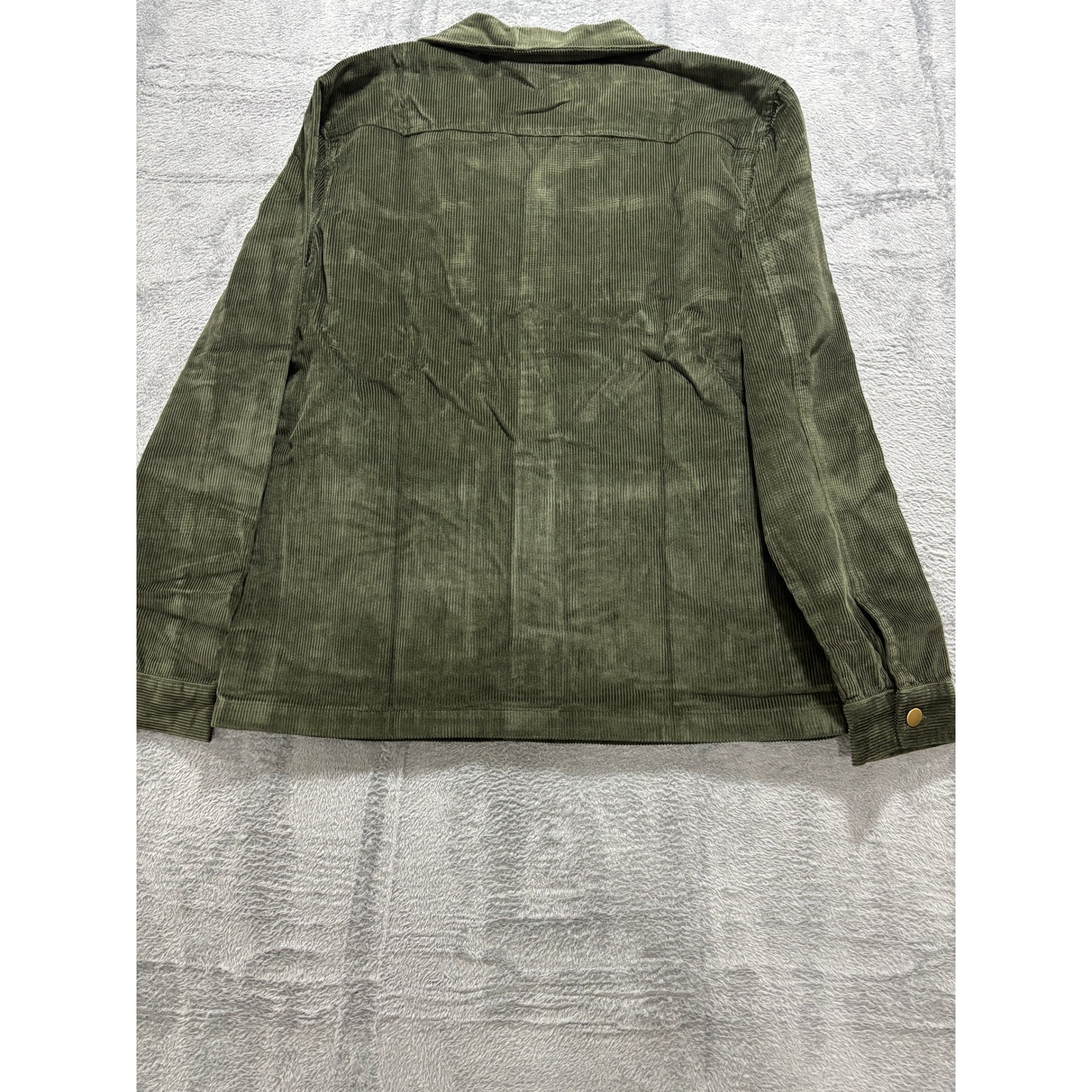 Barstool Sports Sad Boy Season M Green Corduroy Chore Jacket Womens Vintage Boho — image 3 of 8